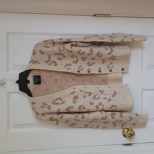 Abercrombie Leopard Print Cardigan